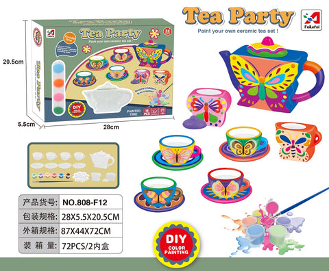 Ceramic tea painting set - Spireclick