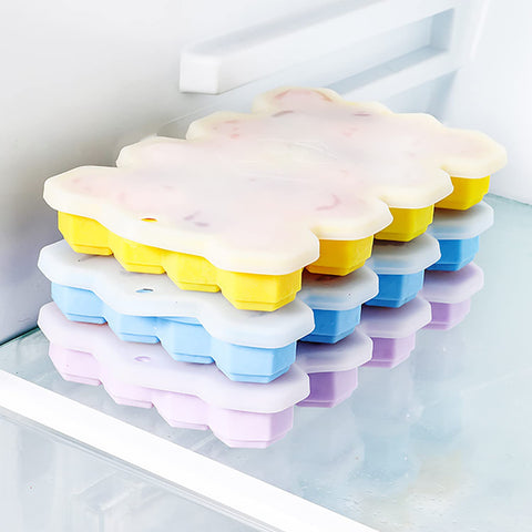Home.Co - Silicone Honey IceCube Tray with Lid