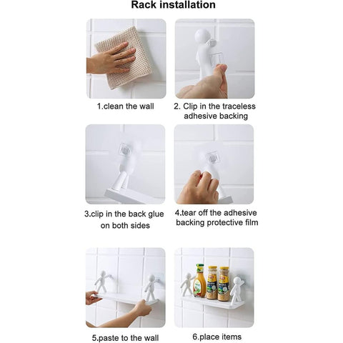 Home.Co - Self-Adhesive Character Wall Shelf