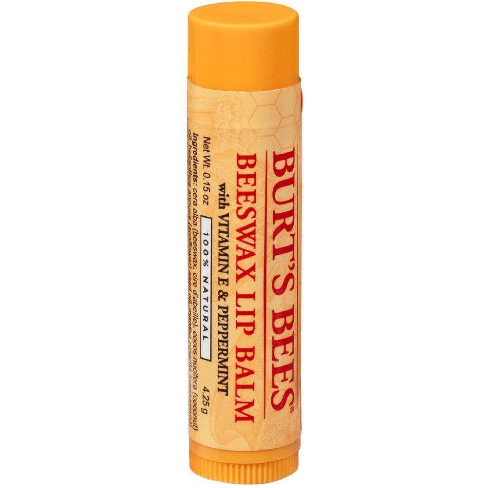 BURTS BEES MOISTURIZING LIP BALM VITAMIN E & PEPPERMINT 4.25G