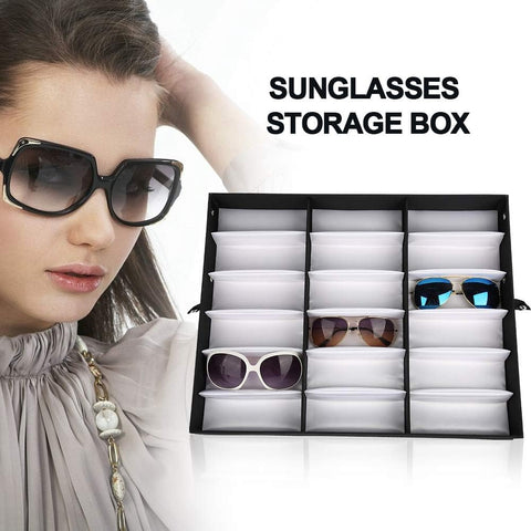 Home.Co- 18 Slot Sun Glasses Organizer