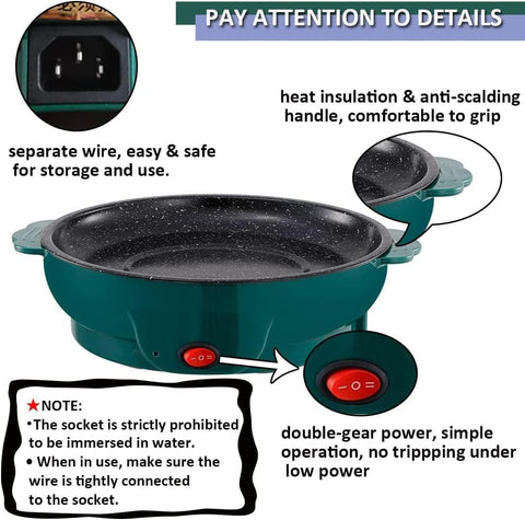 Home.co- Electric Grill Pan 22cm