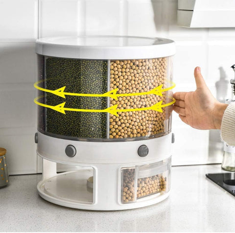 Home.Co- 6 Partition Cereal Dispenser