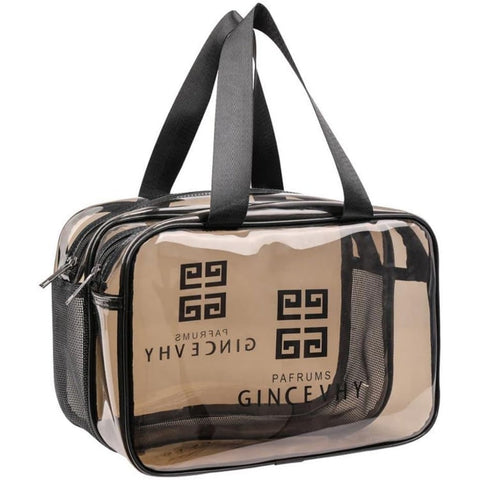 Home.Co - Double Layer Transparent Travel Cosmetic Pouch- Large