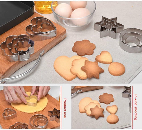Home.Co- 12Pcs Cookie Cutter