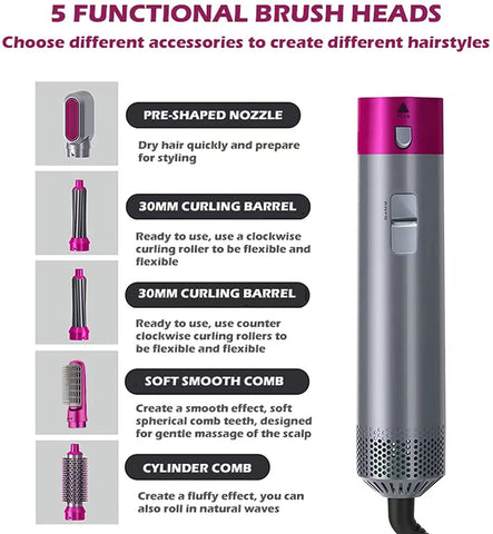 Home.Co- 5 in 1 Hair Dryer