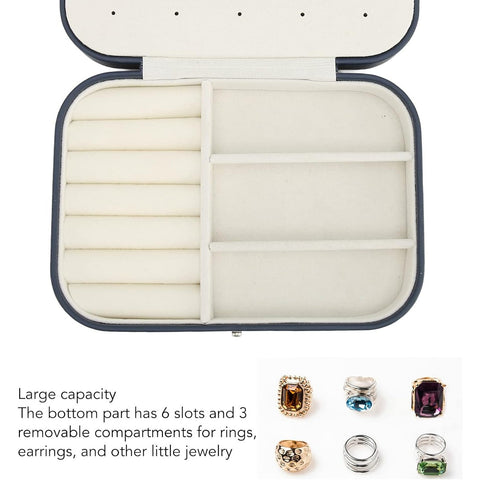 Home.Co - Double Layer Jewellery Box- Navy Blue