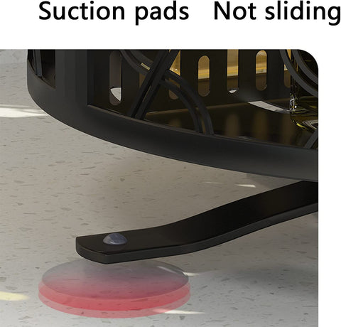 Home.Co- Rotating Iron Storage Rack 2 Layer