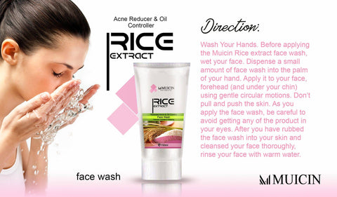 MUICIN - Rice Extract Face Wash - Gentle Brightening Cleanse