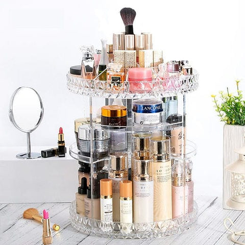 360 Transparent Makeup Storage Box