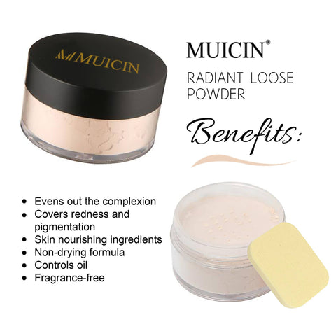 MUICIN - Radiant Finish Loose Powder - Light & Luminous Complexion