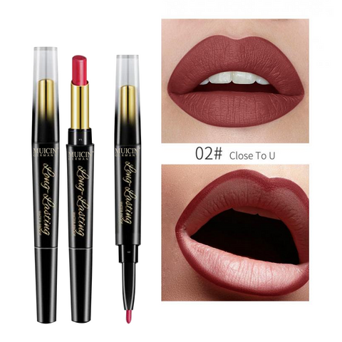 MUICIN - 2 In 1 Lipstick & Lip Liner - Seamless Lip Design