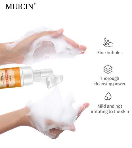 MUICIN - Vitamin C Bubble Foaming Facial Cleanser - Effervescent Clean Glow