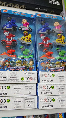 Paw patrol car set