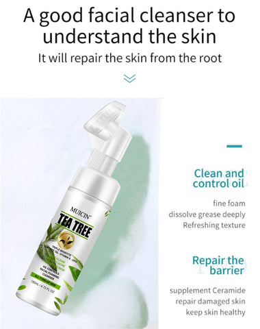 MUICIN - Tea Tree Bubble Foaming Facial Cleanser - Purifying Foam Magic