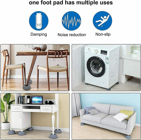 Home.Co- Pack of 4 Round Washing Machine Feet Pads