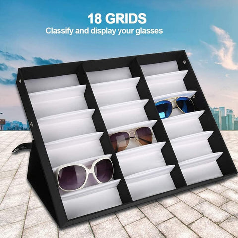 Home.Co- 18 Slot Sun Glasses Organizer