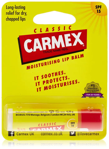 Carmex Classic Hydrating Lip Balm SPF 15 Stick 4.25 g