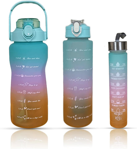 Home.Co- 3pcs Colourful Water Bottle Set - Random Color