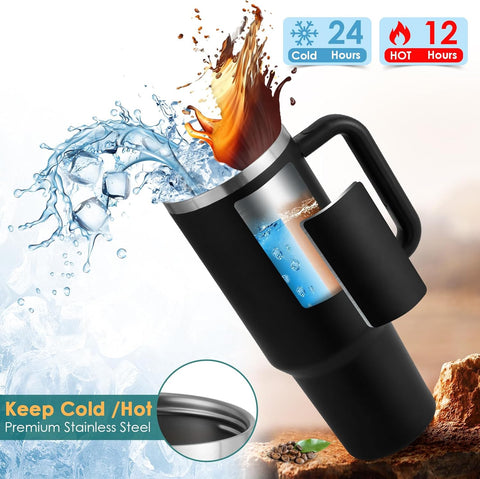 Home.Co - 1Pc Stainless Steel Tumbler 40oz - Black