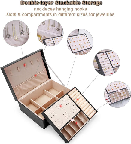 Home.Co -Jewellery Box Large- Black