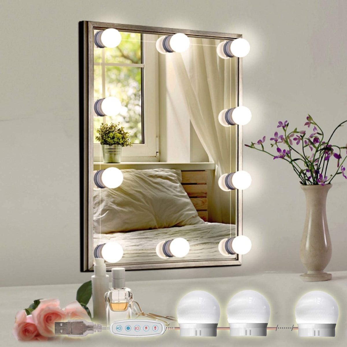 Home.Co- LED Bulb Mirror Lights