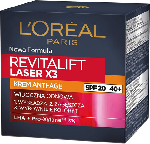 L’Oreal Paris Revitalift Laser X3 Triple Action Anti-Aging Day Cream - SPF 25-50ml