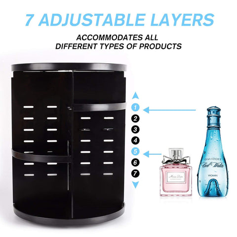 Home.Co- Black Rotating Organizer