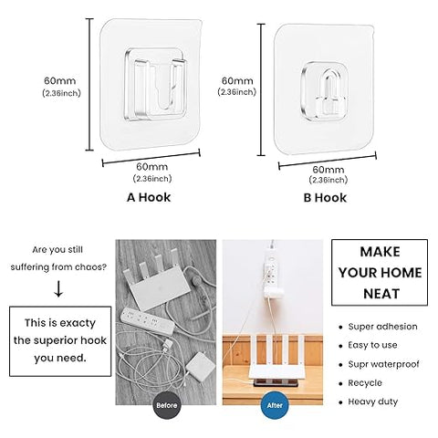 Home.co- Double Sided Hook Pair
