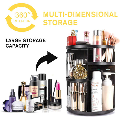 Home.Co- Black Rotating Organizer
