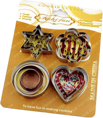 Home.Co- 12Pcs Cookie Cutter