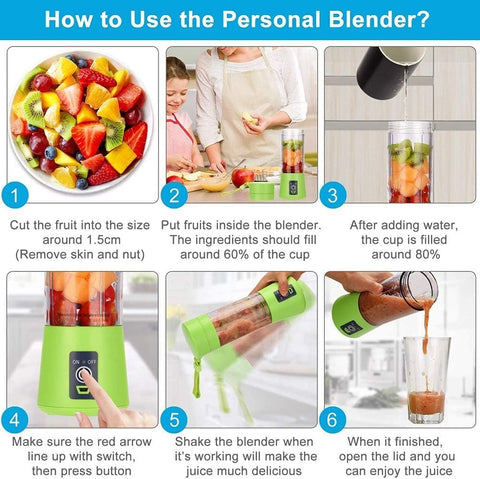 Home.Co- 6 Blades Portable Blender