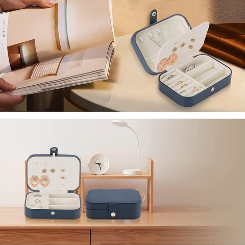 Home.Co - Double Layer Jewellery Box- Navy Blue