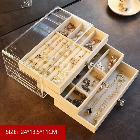 Home.Co- Acrylic 3 Drawer Organiser