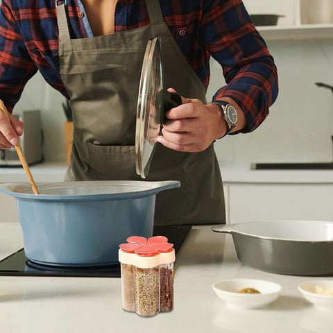 Home.Co- 5 Compartment Spice Jar