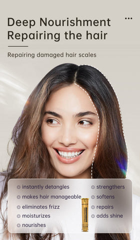 MUICIN - Gold Shine & Style Hair Straightening Serum - Elite Gloss & Hold