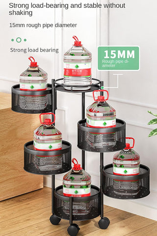 Home.Co- Round Kitchen Storage Trolly 5 Layer