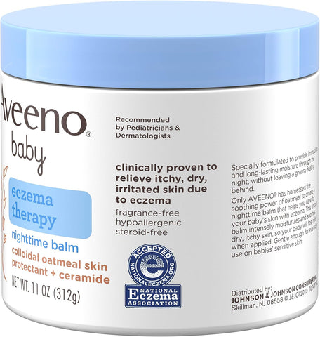 Aveeno Baby Eczema Therapy Night Time Balm 312g
