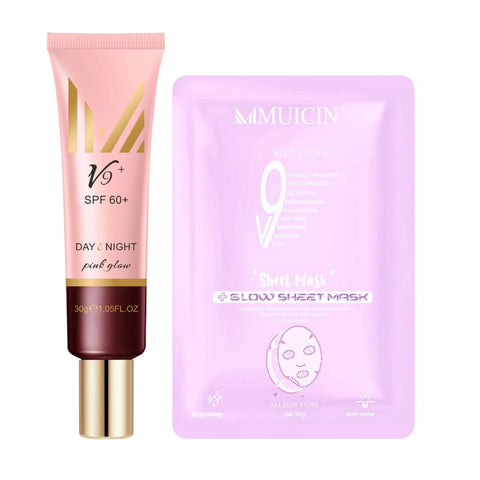 MUICIN - V9 Pink Glow Day & Night Cc Primer Cream - Your Perfect Base