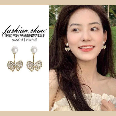 Good Quality Beautiful Earrings Bow Style