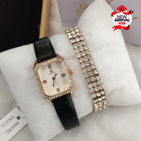 TRUE WORTH WATCH + BRACELET (with box)