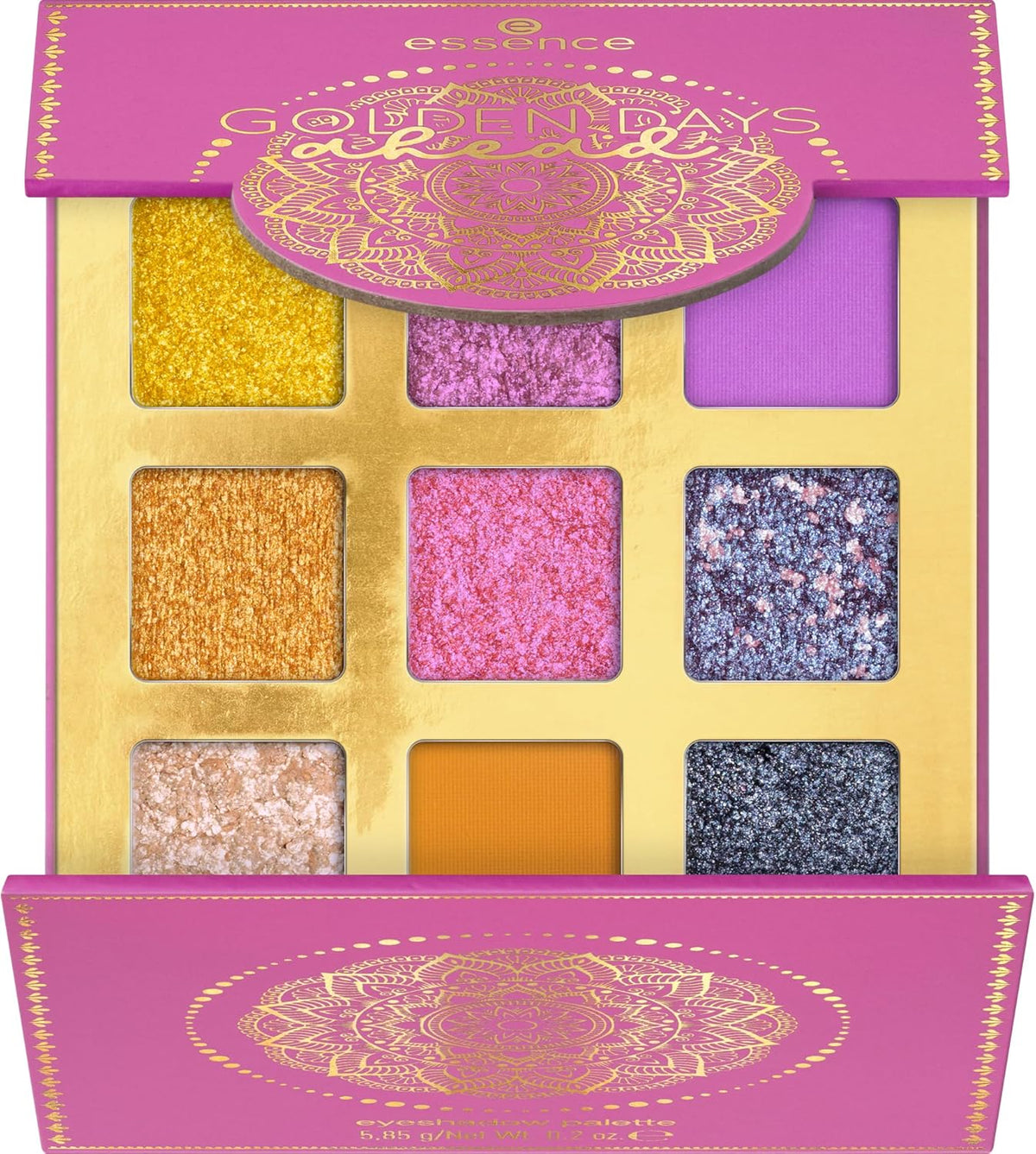 Essence Gold Day Ahead Eyeshadow Palette #01 Multicoloured 9 Colours