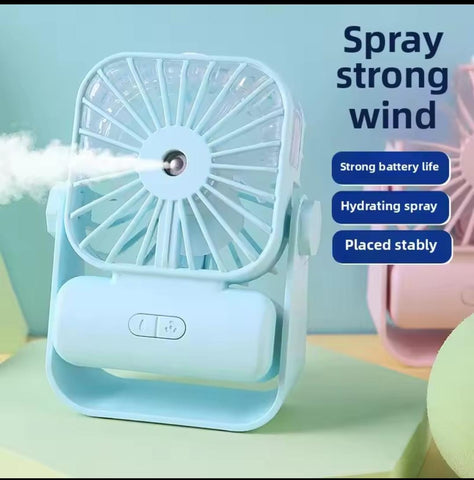 USB Rechargeable Fan Table Rechargeable Misting Fan