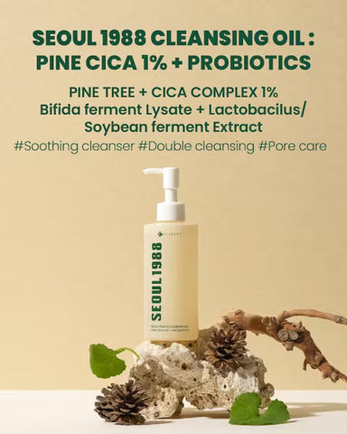 SEOUL 1988 Cleansing Oil Pine Cica 1% +Probiotics 200ml