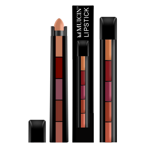 MUICIN - 5 In 1 Matte Lipsticks - Matte Quintessence
