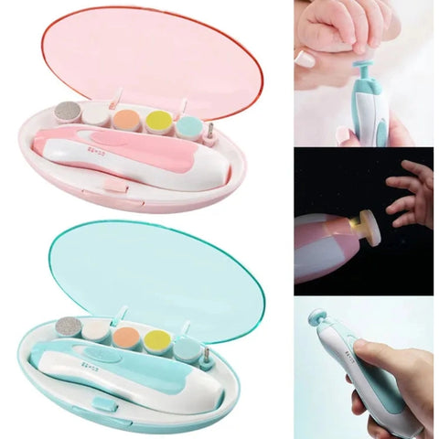 Home.Co- 6 In 1 Ergonomic Design Electric Nail Clipper (Pink)