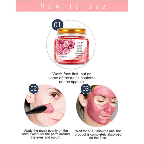 MUICIN - Eternal Rose Petal Sleeping Mask - Nightly Rejuvenation 280G