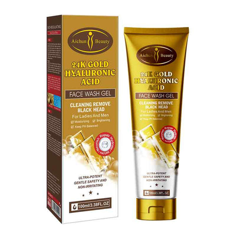 AICHUN BEAUTY FACE WASH GEL 24K GOLD HYALURONIC ACID 100ML