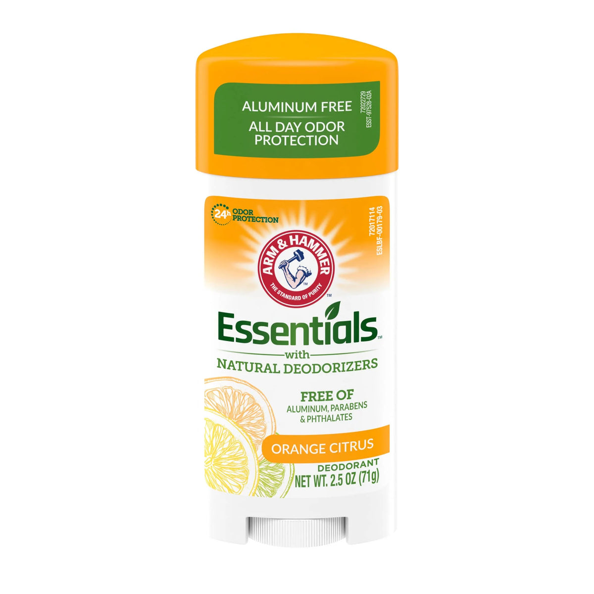 ARM & HAMMER DEODORANT STICK ESSENTIAL ORANGE CITRUS 2.5OZ/71GM