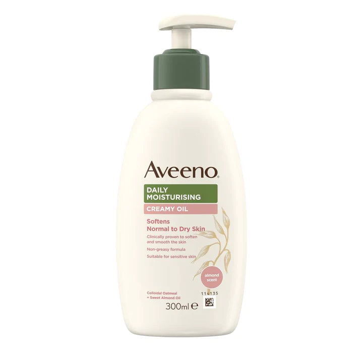 AVEENO DAILY MOISTURISING CREAMY OIL ALMOND SCENT PUMP 300ML